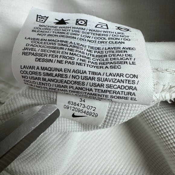 Nike Golf Tour Performance Dri Fit Khaki Shorts Mens Size 34 Tan Cargo Pockets - Picture 6 of 9